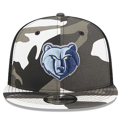 Men's New Era Camo Memphis Grizzlies Snow Camo Meshback 9FIFTY Snapback Hat