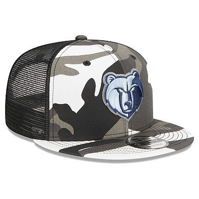 Men's New Era Camo Memphis Grizzlies Snow Camo Meshback 9FIFTY Snapback Hat