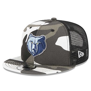 Men's New Era Camo Memphis Grizzlies Snow Camo Meshback 9FIFTY Snapback Hat