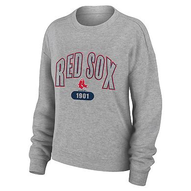 Women's WEAR by Erin Andrews Gray Boston Red Sox  Knitted Lounge Set