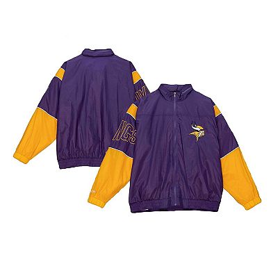 Men's Mitchell & Ness  Purple Minnesota Vikings 1992 Sideline Full-Zip Jacket