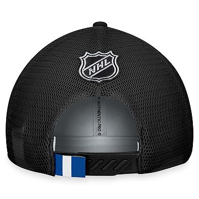 Men's Fanatics Branded  Gray/Black Winnipeg Jets Authentic Pro Home Ice Trucker Adjustable Hat