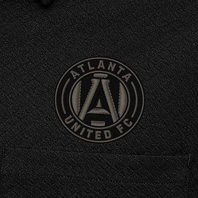 Men's Antigua Black Atlanta United FC Streamer Diamond Button-Up Shacket