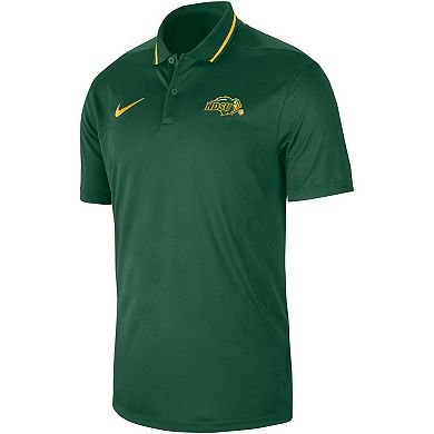 Men's Nike Green NDSU Bison 2023 Sideline Coaches Performance Polo