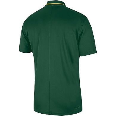 Men's Nike Green NDSU Bison 2023 Sideline Coaches Performance Polo