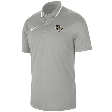 Men's Nike Gray UCF Knights 2023 Sideline Coaches Performance Polo