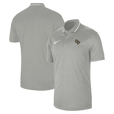 Men's Nike Gray UCF Knights 2023 Sideline Coaches Performance Polo