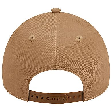 Men's New Era Khaki Texas Rangers A-Frame 9FORTY Adjustable Hat