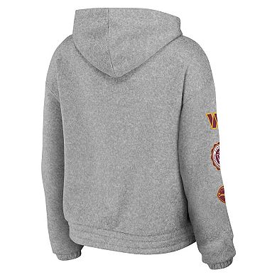 Women's WEAR by Erin Andrews Gray Boston Red Sox Full-Zip Hoodie