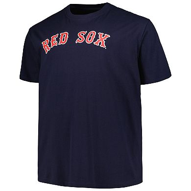 Men's Profile Pedro Martinez Navy Boston Red Sox Big & Tall Cooperstown Collection Player Name & Number T-Shirt