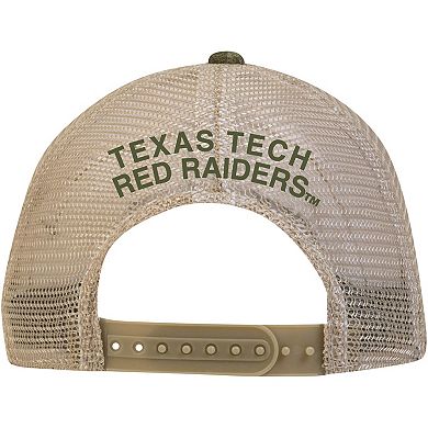 Men's Under Armour Camo Texas Tech Red Raiders Sideline Blitzing Trucker Adjustable Hat