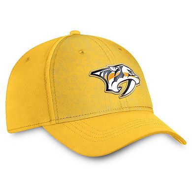 Men's Fanatics Branded Gold Nashville Predators Authentic Pro Rink Flex Hat