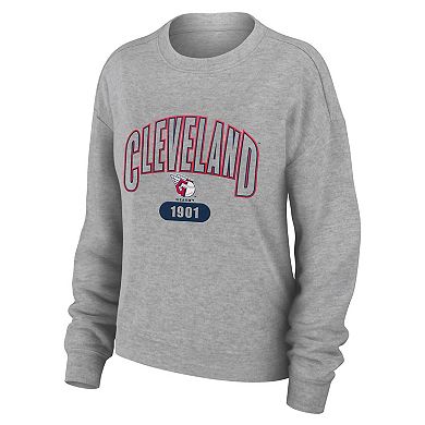 Women's WEAR by Erin Andrews Gray Cleveland Guardians Knitted Lounge Set