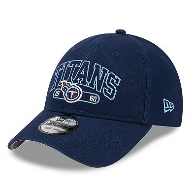 Men's New Era Navy Tennessee Titans Outline 9FORTY Snapback Hat