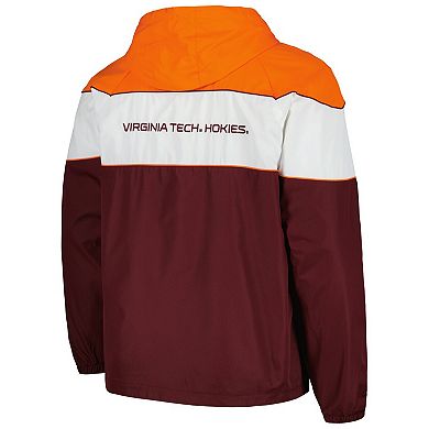 Men's G-III Sports by Carl Banks Maroon Virginia Tech Hokies Center Line Half-Zip Raglan Hoodie Jacket