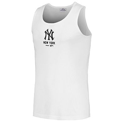 Men's PLEASURES  White New York Yankees Two-Pack Tank Top