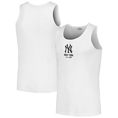 Men's PLEASURES  White New York Yankees Two-Pack Tank Top