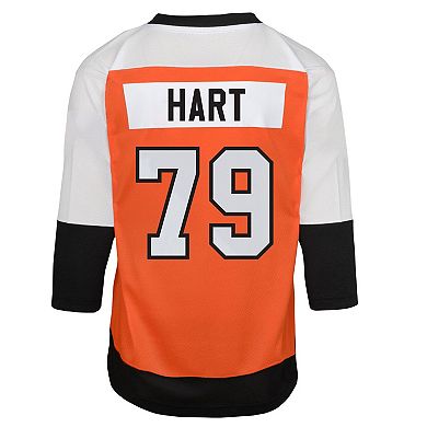 Toddler Carter Hart Burnt Orange Philadelphia Flyers Home Replica Player Jersey
