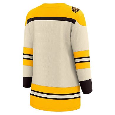 Women's Fanatics Branded  Cream Boston Bruins 100th Anniversary Premier Breakaway Jersey