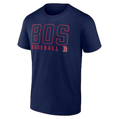 Men's Fanatics Branded Navy/White Boston Red Sox Two-Pack Combo T-Shirt Set