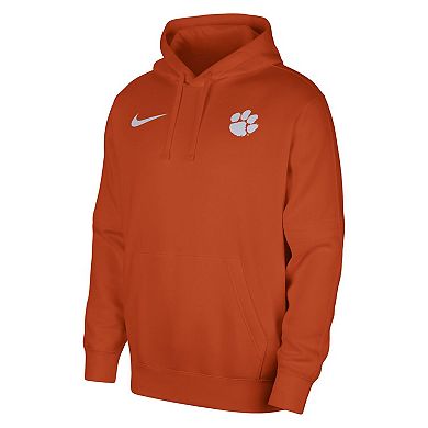 Men's Nike Orange Clemson Tigers Club Pullover Hoodie