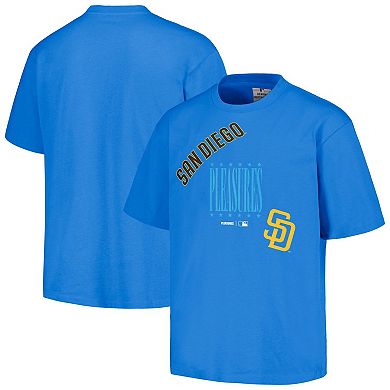 Men's PLEASURES  Blue San Diego Padres Repurpose T-Shirt