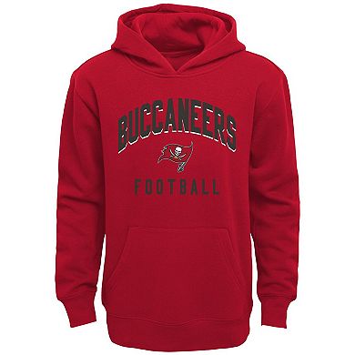 Youth Red/Heather Gray Tampa Bay Buccaneers Play by Play Pullover Hoodie & Pants Set