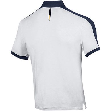 Men's Under Armour White Notre Dame Fighting Irish Trophy Polo