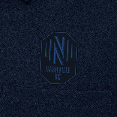 Men's Antigua Navy Nashville SC Streamer Diamond Button-Up Shacket