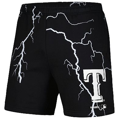 Men's PLEASURES  Black Texas Rangers Lightning Shorts
