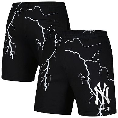 Men's PLEASURES  Black New York Yankees Lightning Shorts