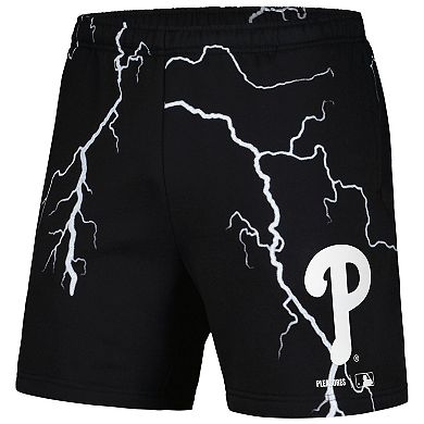 Men's PLEASURES  Black Philadelphia Phillies Lightning Shorts