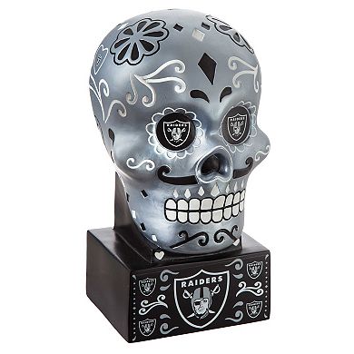 Las Vegas Raiders Team Color Sugar Skull Statue
