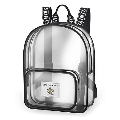 WEAR by Erin Andrews New Orleans Saints Clear Stadium Backpack