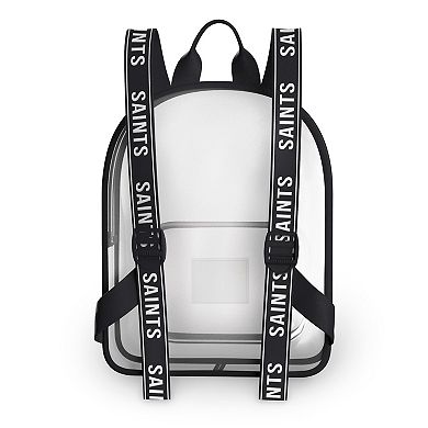 WEAR by Erin Andrews New Orleans Saints Clear Stadium Backpack