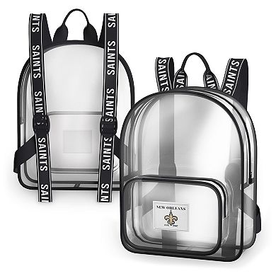 WEAR by Erin Andrews New Orleans Saints Clear Stadium Backpack
