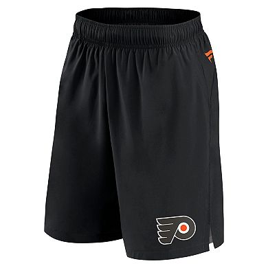 Men's Fanatics Branded  Black Philadelphia Flyers Authentic Pro Tech Shorts