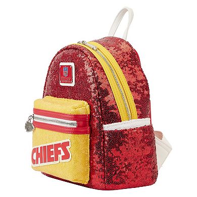 Loungefly Kansas City Chiefs Sequin Mini Backpack