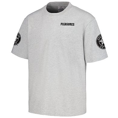 Men's PLEASURES  Gray Houston Astros Team T-Shirt