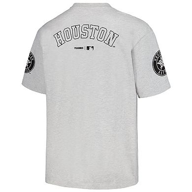 Men's PLEASURES  Gray Houston Astros Team T-Shirt