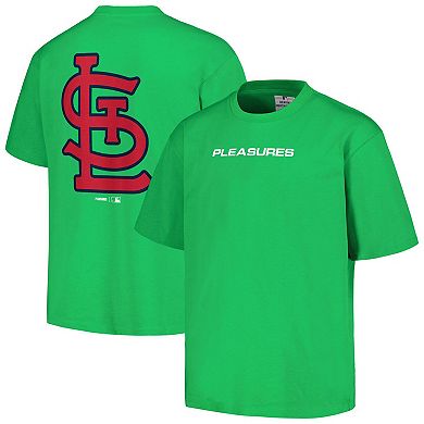 Men's PLEASURES  Green St. Louis Cardinals Ballpark T-Shirt