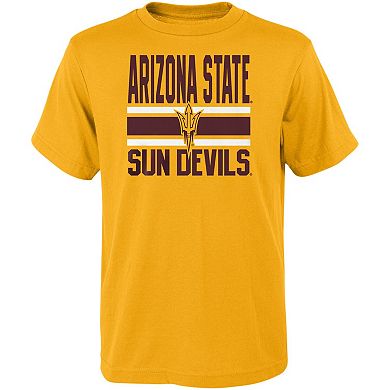 Youth Gold/Maroon Arizona State Sun Devils Fan Wave T-Shirt Combo Pack