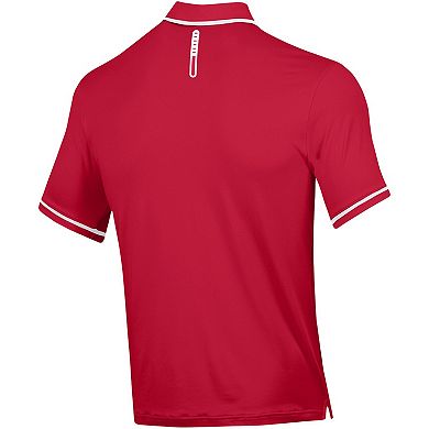Men's Under Armour Red Utah Utes T2 Tipped Performance Polo