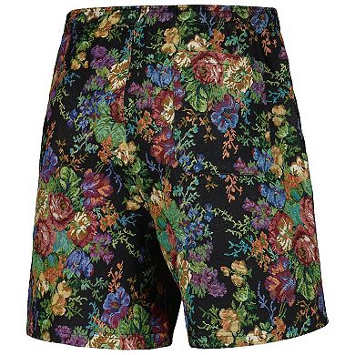 Men's PLEASURES  Black Detroit Tigers Floral Shorts