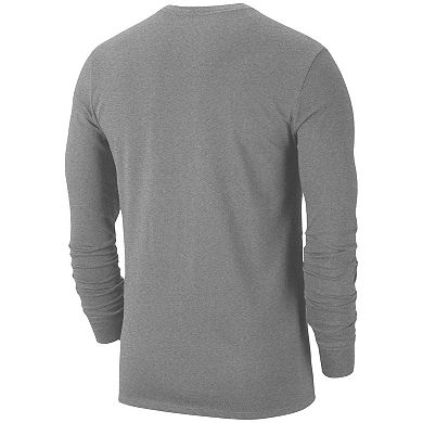 Men's Nike  Heather Gray Washington State Cougars Changeover Performance Long Sleeve T-Shirt