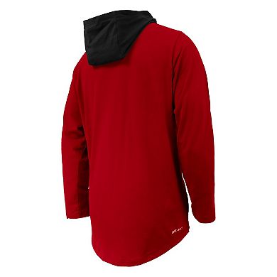 Youth Nike Crimson Alabama Crimson Tide Sideline Performance Long Sleeve Hoodie T-Shirt