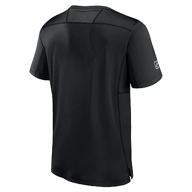 Men's Fanatics Branded  Black Philadelphia Flyers Authentic Pro Tech T-Shirt