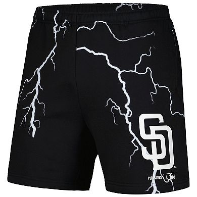 Men's PLEASURES  Black San Diego Padres Lightning Shorts