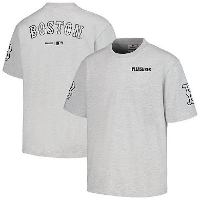 Men's PLEASURES  Gray Boston Red Sox Team T-Shirt
