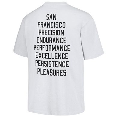 Men's PLEASURES  White San Francisco Giants Precision T-Shirt